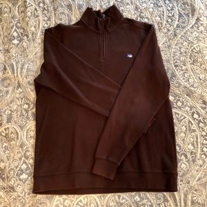 Brown Southern Tide 1/4 Zip Pullover